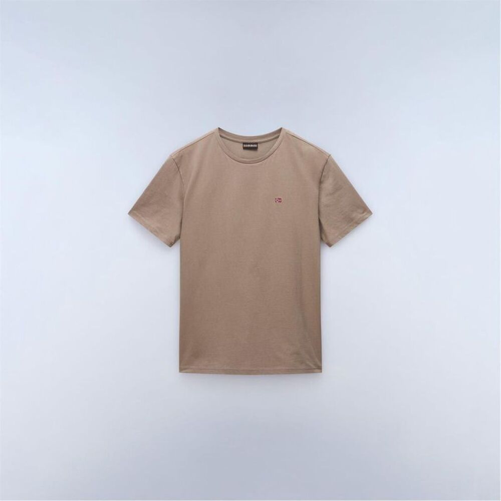 Napapijri Mens Salis Logo Short-Sleeved T-Shirt / Rock